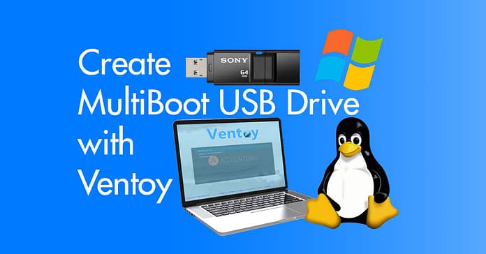 create multiboot usb drive with ventoy
