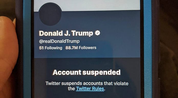 Trump twitter ban